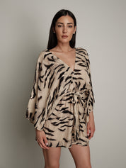Tuta zebra beige