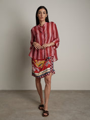 Camicia "virale" rossa/fucsia