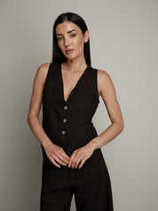 Gilet Aurora nero