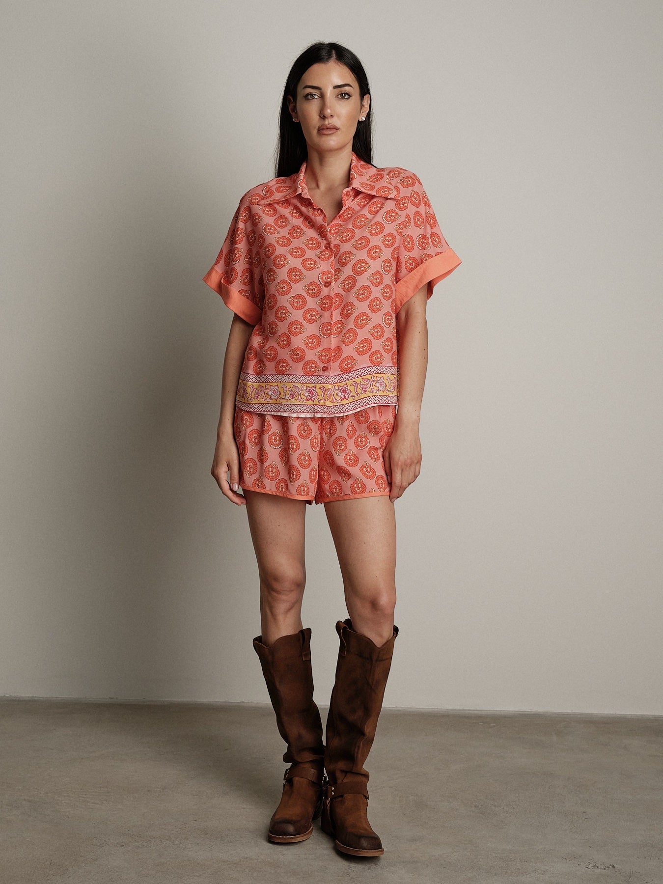 Fishing print shorts