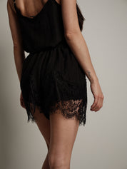 Black lingerie shorts