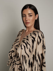 Tuta zebra beige