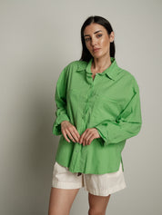 Camicia mussola smeraldo