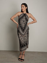 Long black Sun skirt