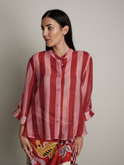 Camicia "virale" rossa/fucsia