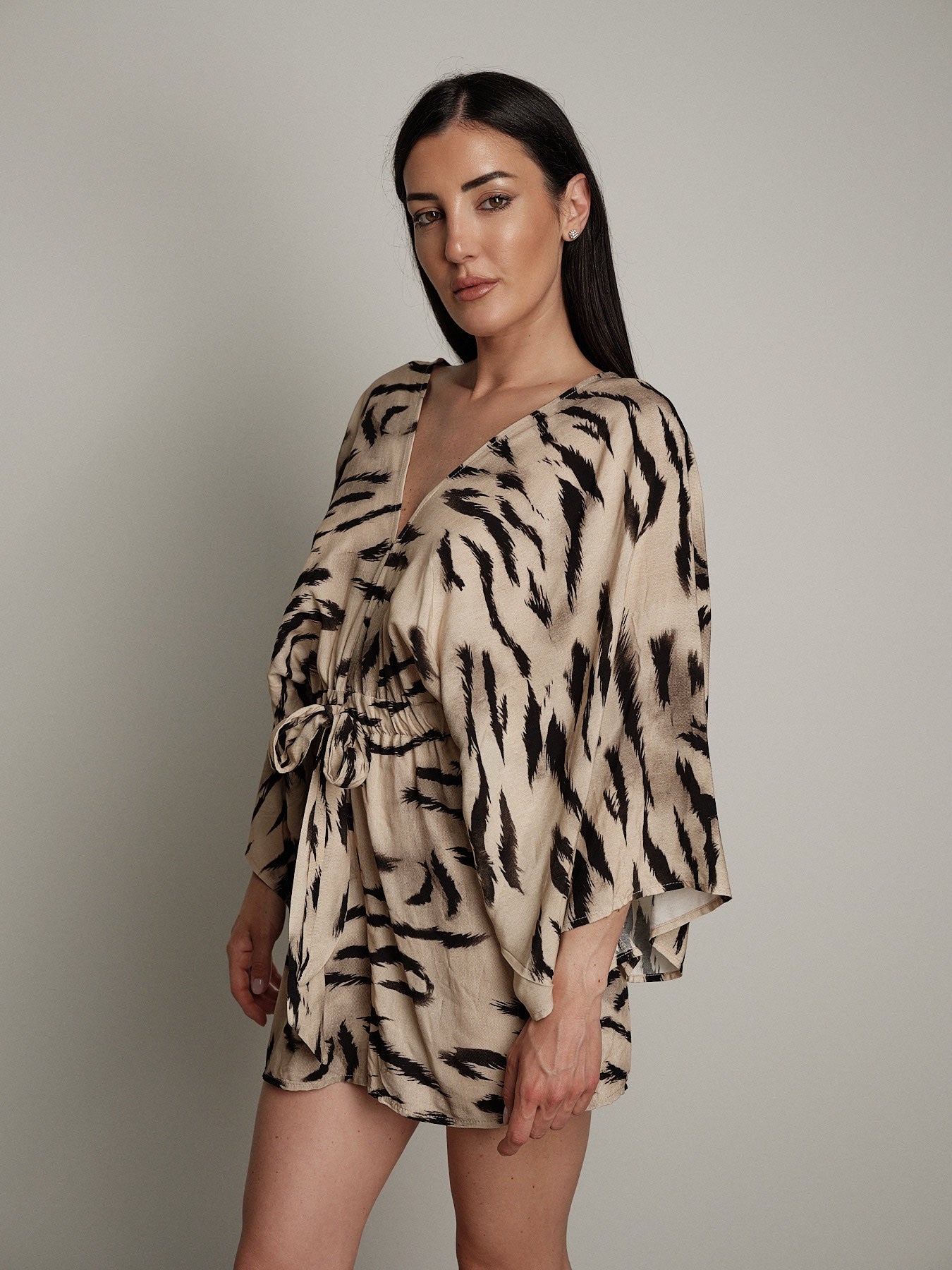 Tuta zebra beige