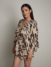 Tuta zebra beige