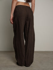 Aurora barrel brown trousers