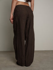 Aurora barrel brown trousers