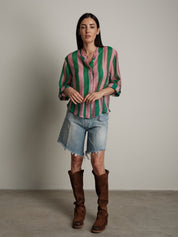 "Viral" pink/green shirt