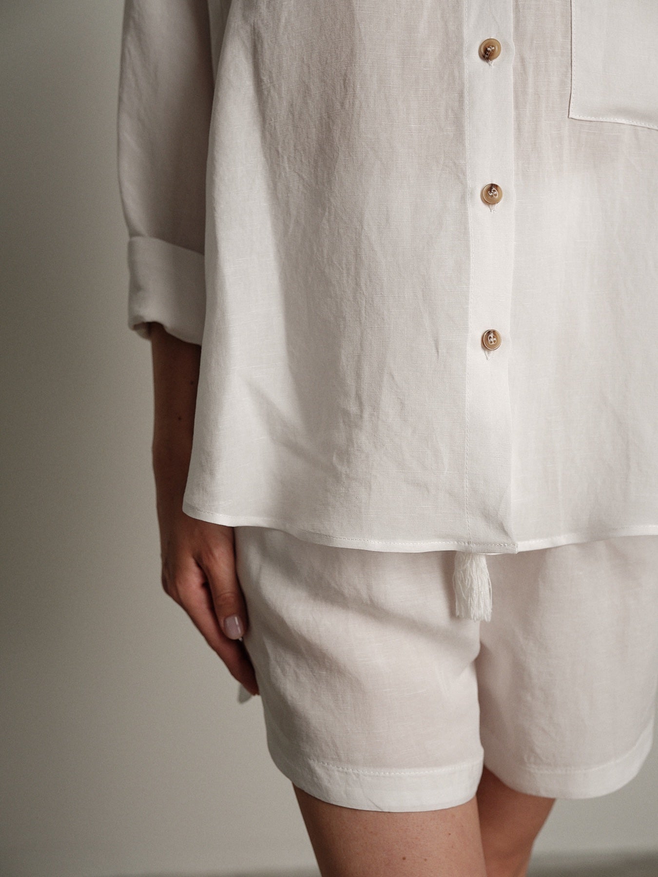 "Evergreen" white suit