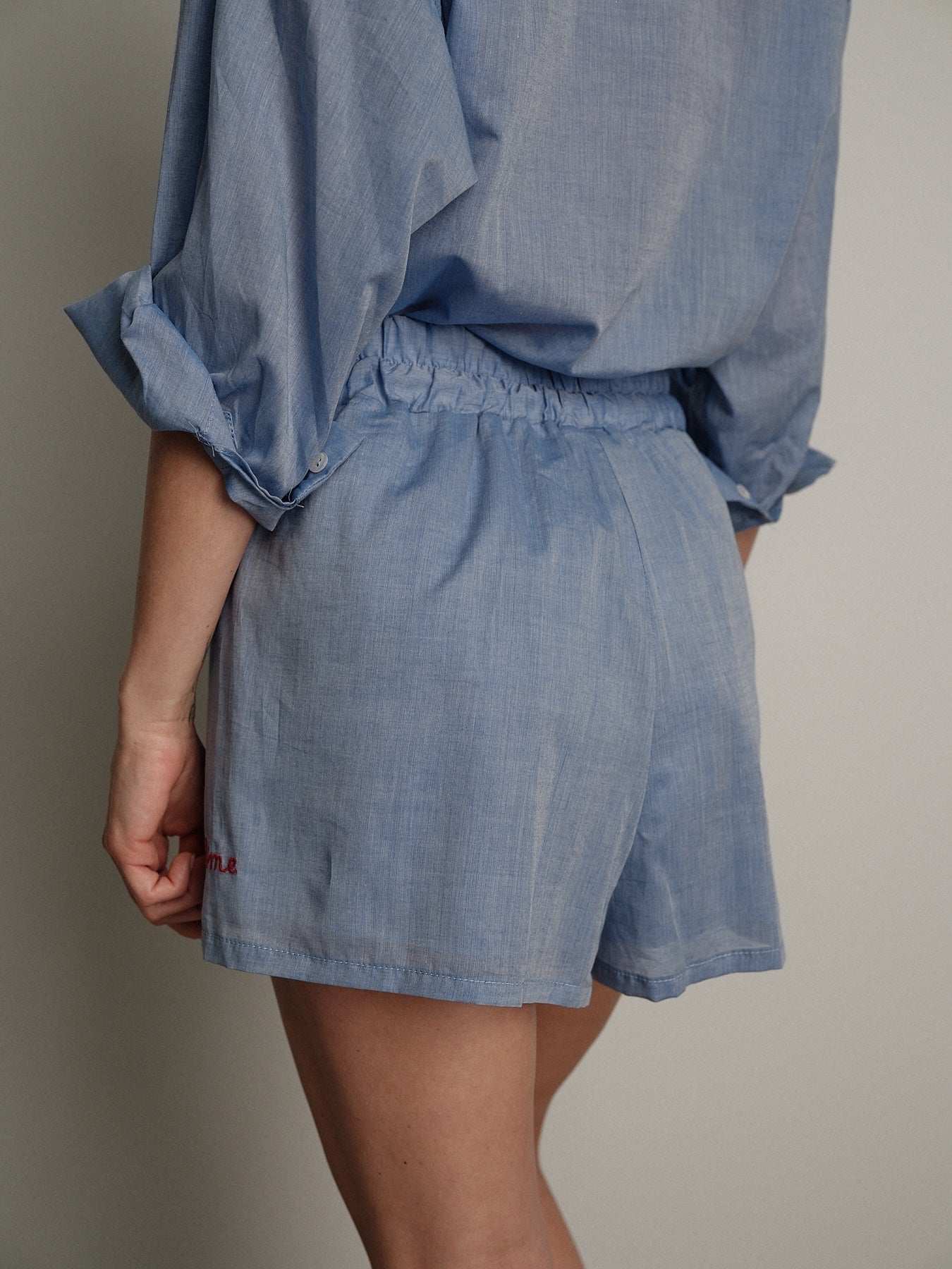 "Summer time" denim shorts
