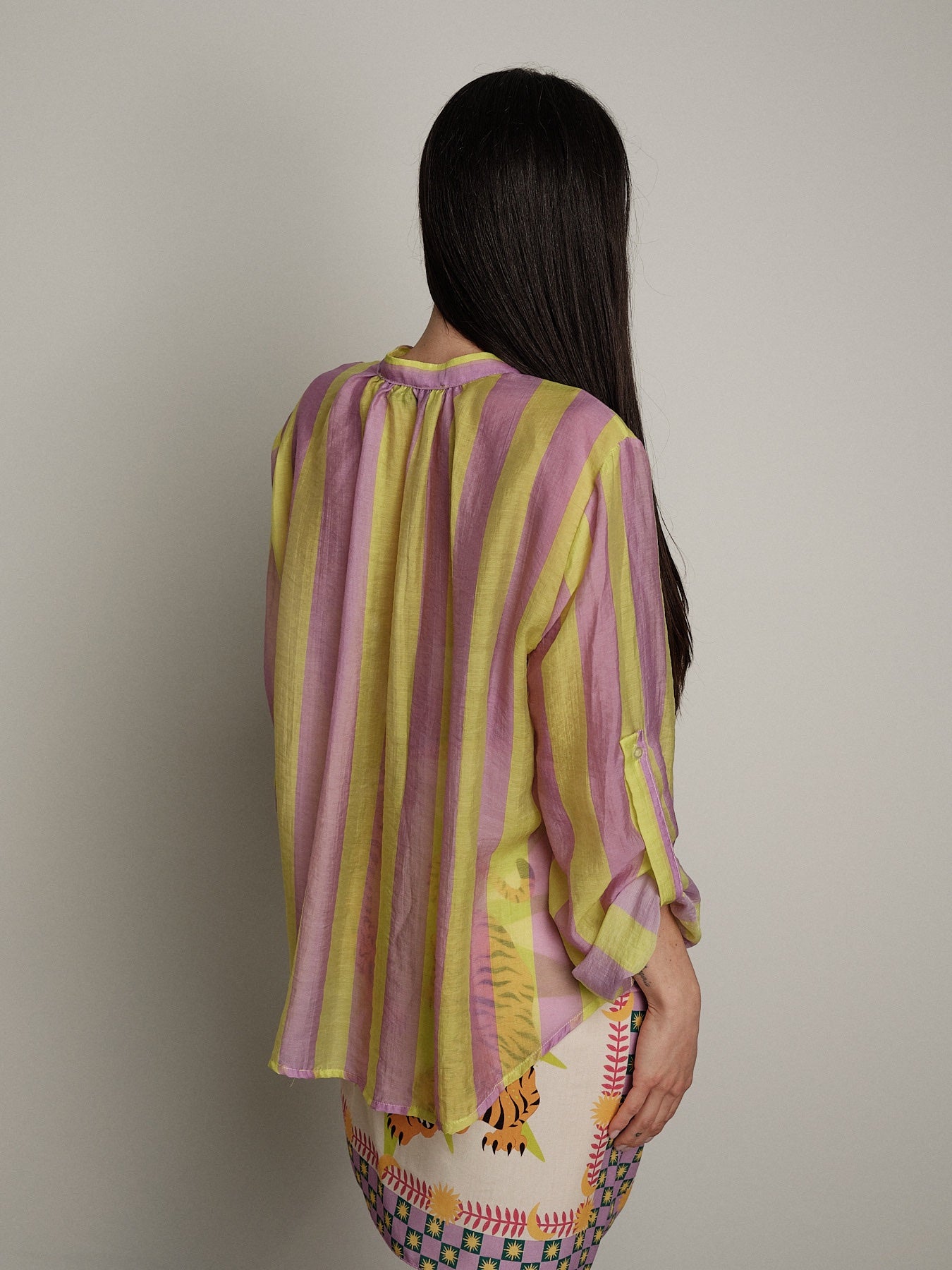 "Viral" pink/lime shirt