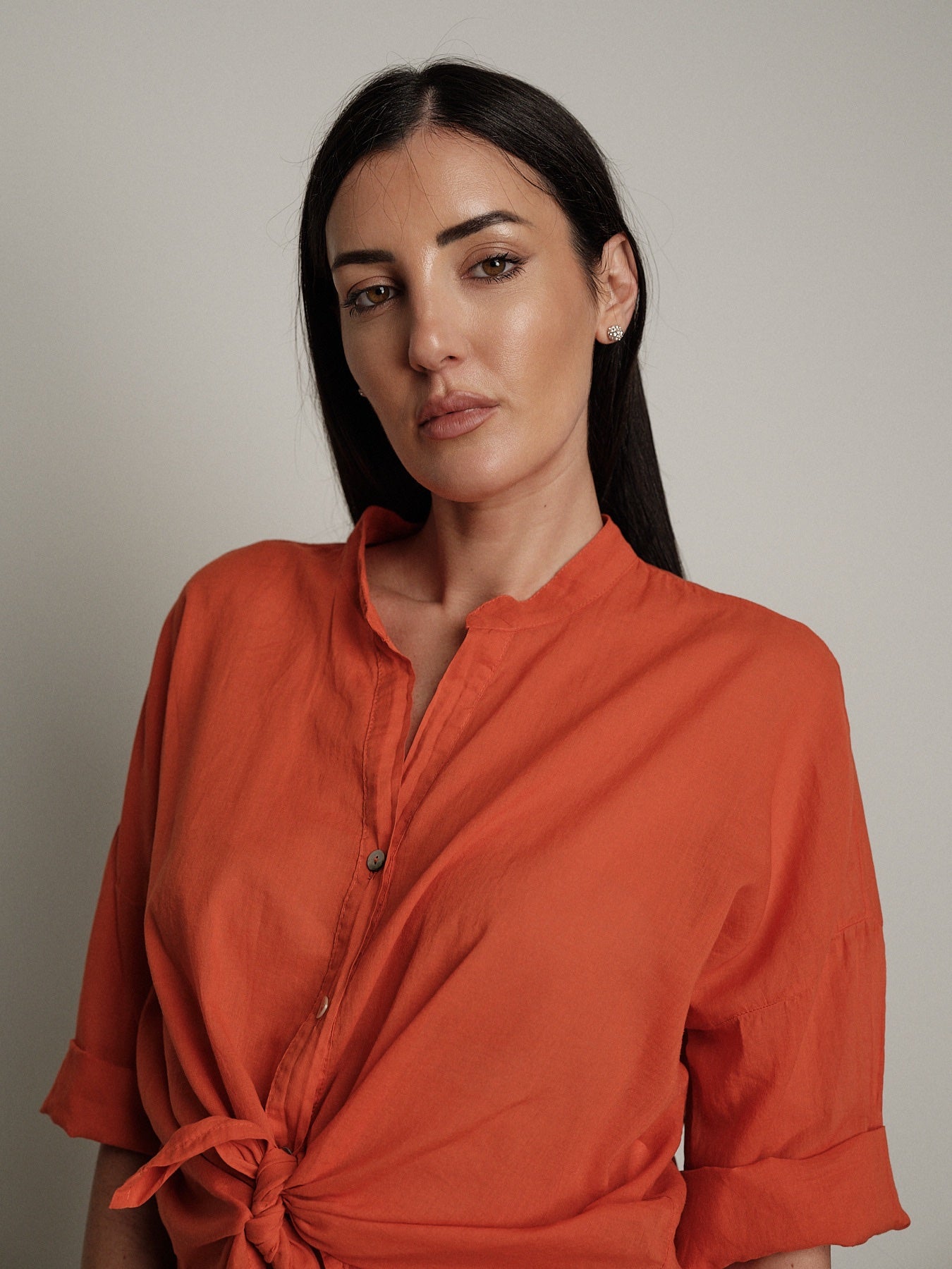 Papaya voile shirt PREORDER 12/06 SIZE S