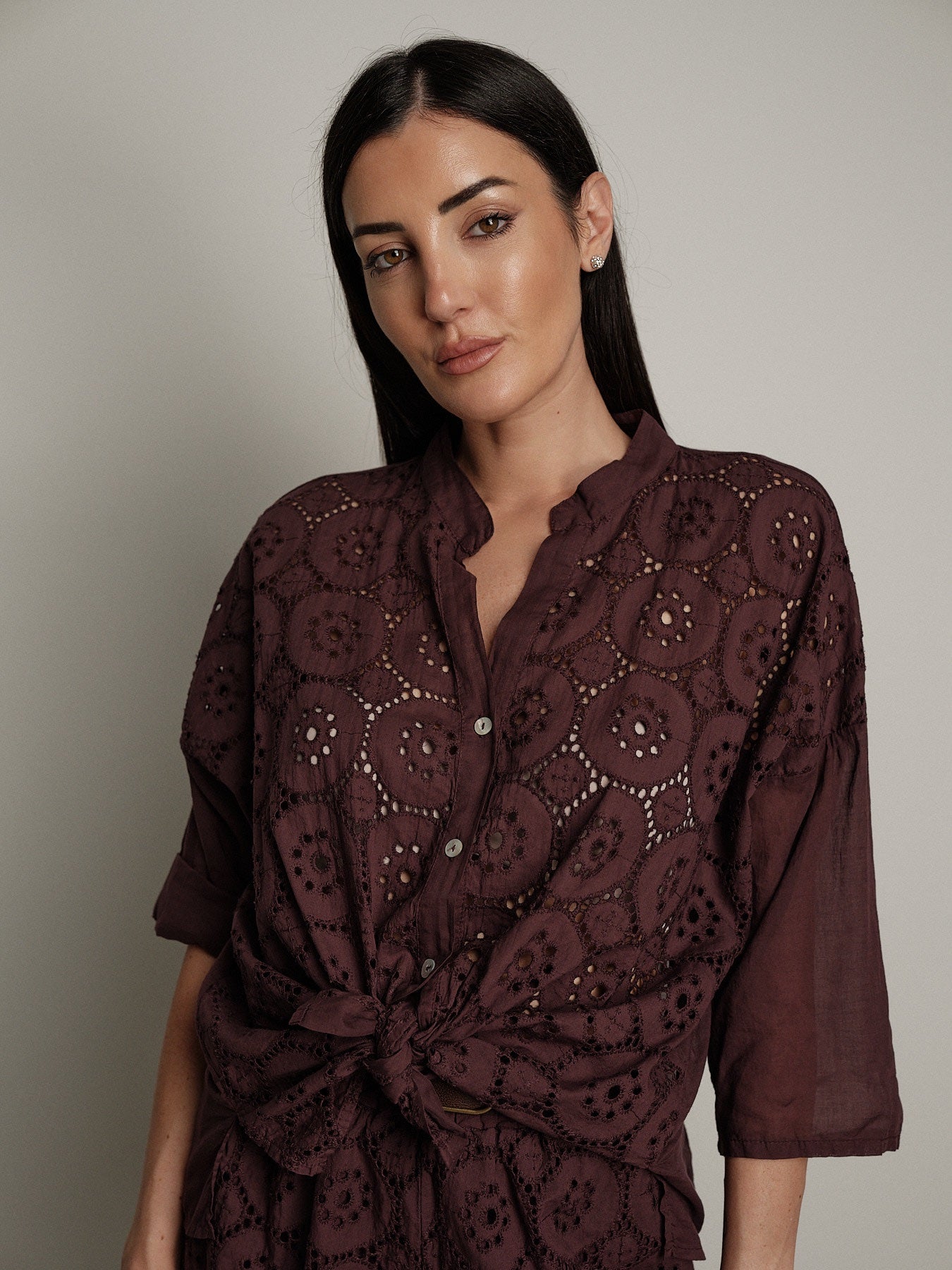 Camicia sangallo leggero fico