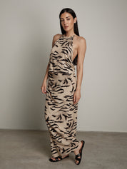 Beige zebra top