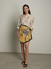 Camicia virale bianca con zebre PREORDINE 29/06