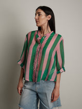 "Viral" pink/green shirt