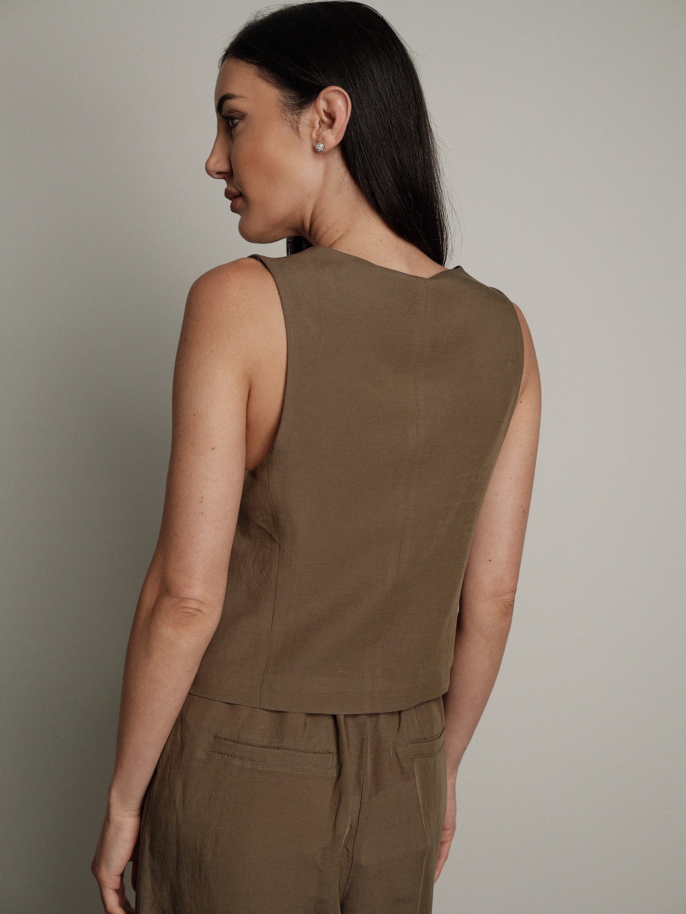 Completo gilet + pantalone Moon militare
