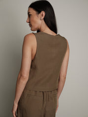 Completo gilet + pantalone Moon militare