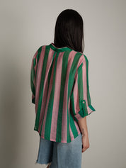 "Viral" pink/green shirt