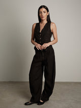 Pantalone Aurora barrel nero