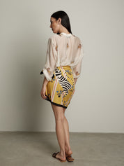 Camicia virale bianca con zebre PREORDINE 29/06