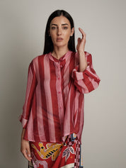 Camicia "virale" rossa/fucsia