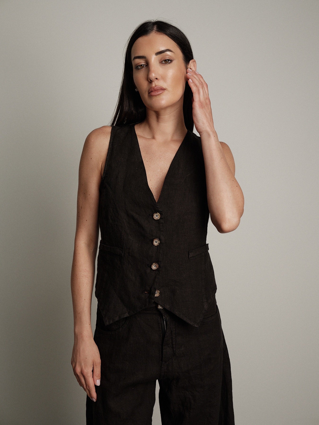 Gilet Aurora nero