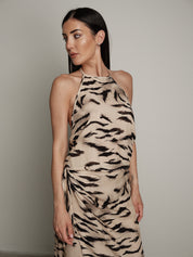 Beige zebra top