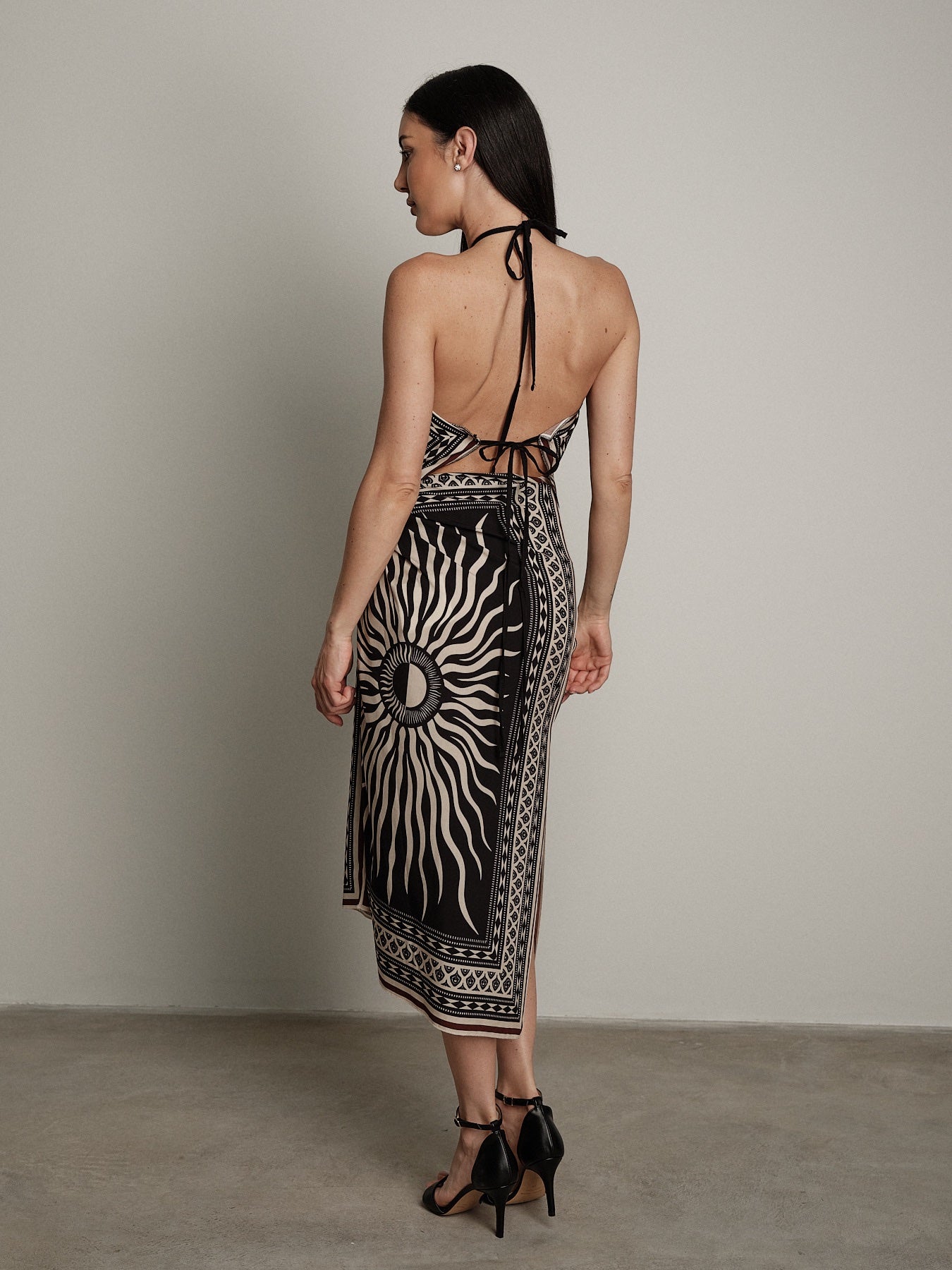 Long black Sun skirt