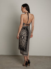 Long black Sun skirt
