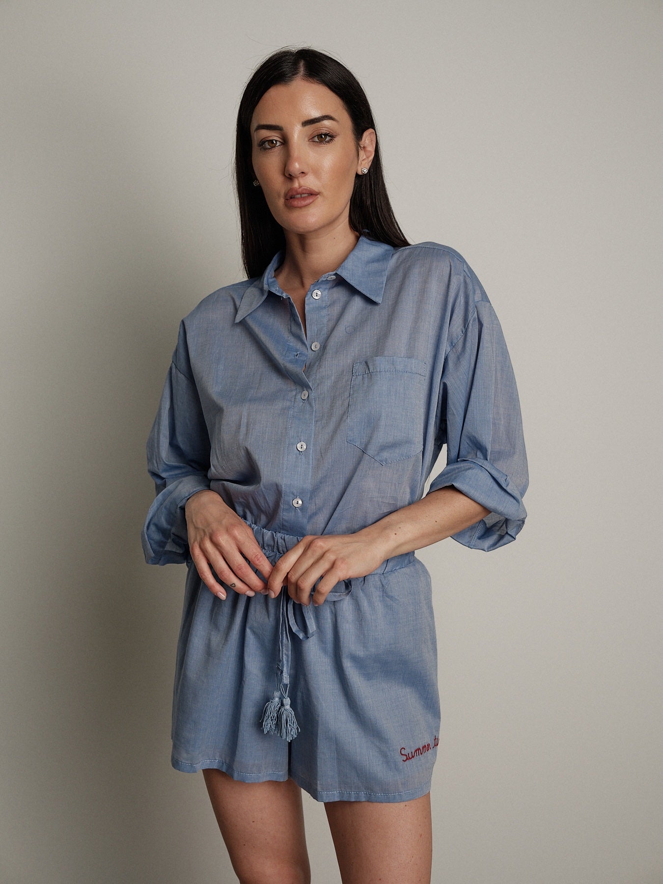Camicia jeans "summer time"