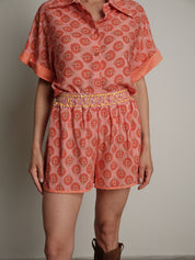 Fishing print shorts