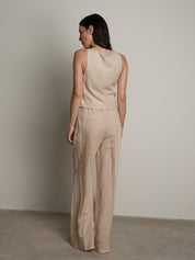 Completo gilet + pantalone Moon gesso