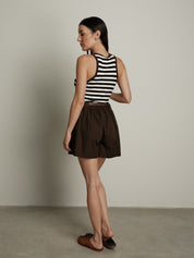 Shorts ampio cintura moro PREORDINE 26/06