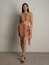 Sardinia multicolored miniskirt