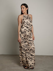 Beige zebra top
