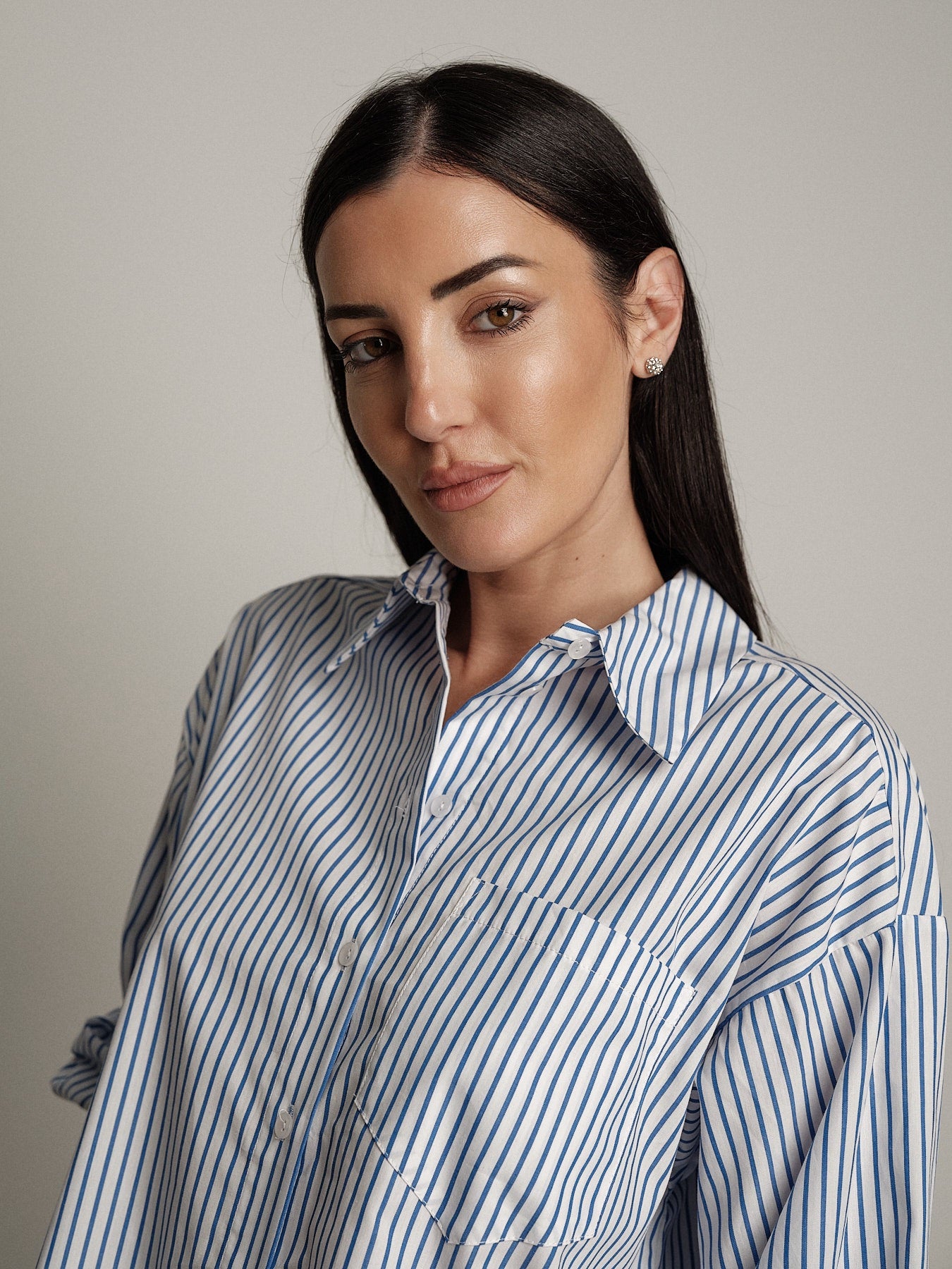 Camicia gessata blu "summer time"