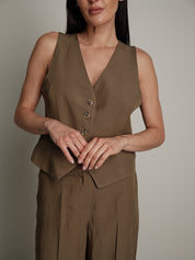 Completo gilet + pantalone Moon militare