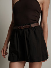Black balloon shorts