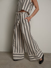 Pantalone riga nera Nara