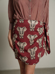Gonna pareo elefante india/beige PREORDINE 25/06