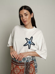 Completo gonna + t-shirt stella marina