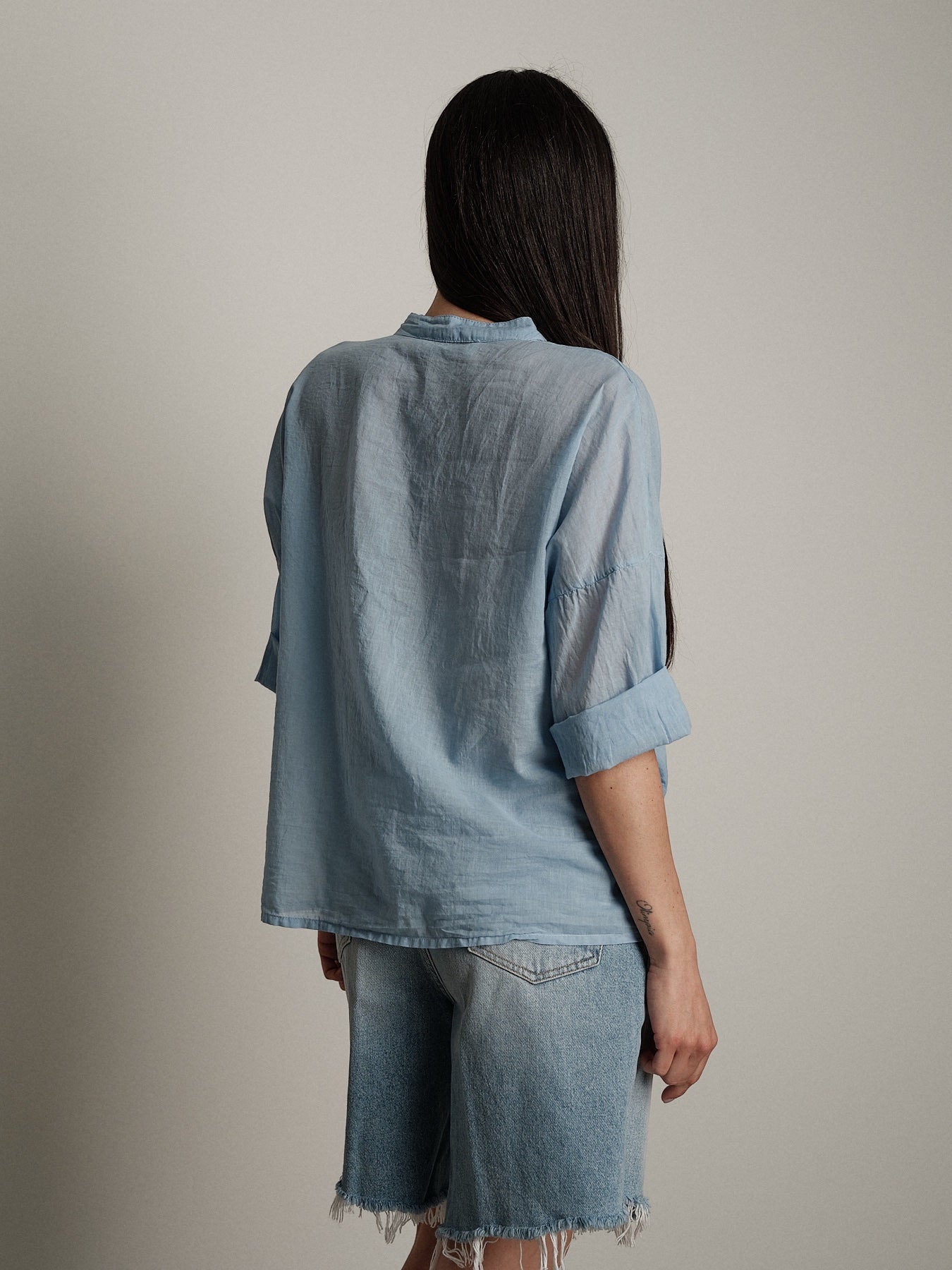 Light blue voile shirt PREORDER 12/06 SIZE S