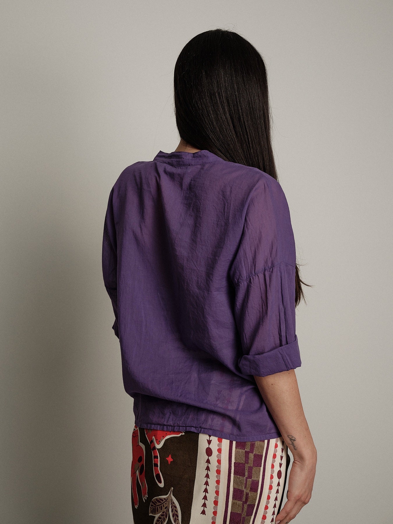 Purple voile shirt PREORDER 12/06