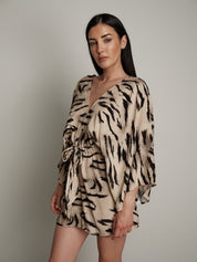 Tuta zebra beige