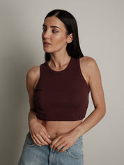 Top scollo americana crop (colori all'interno) PREORDINE NERO E BIANCO 16/06
