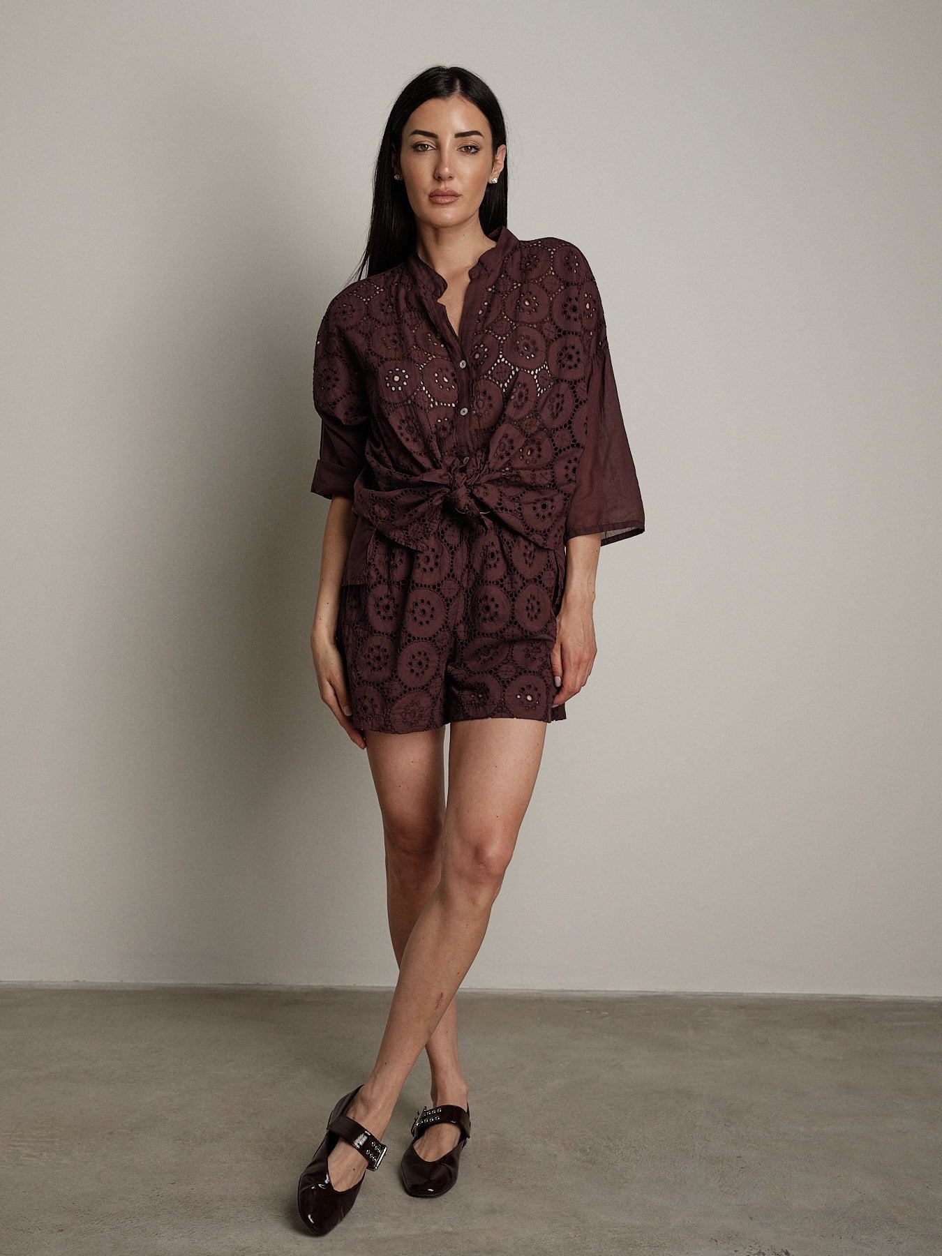 Camicia sangallo leggero fico