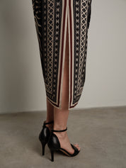 Long black Sun skirt